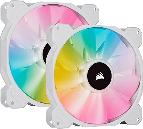 CORSAIR iCUE SP140 Rgb Елита Перформанси 140mm Бела PWM Двојна Вентилатор Комплет Со Осветлување ЈАЗОЛ ЈАДРО