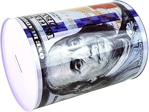 Colibrox $ 100 долари Бил Свинг банка 8,5 Висока пари за заштеда на пари Бенџамин Френклин Ц белешка за калај може да може банкноти тегла тегла