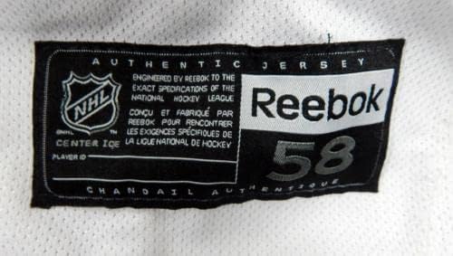 Игра во Yorkујорк Ренџерс користеше бела практика Jerseyерси Рибок NHL 58 DP31318 - Игра користена дресови во NHL