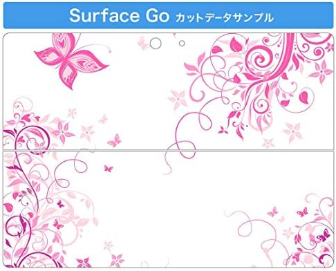 Покрив за декларации на igsticker за Microsoft Surface Go/Go 2 Ултра тенки заштитнички налепници на телото 009996 брашно Пеперутка розова
