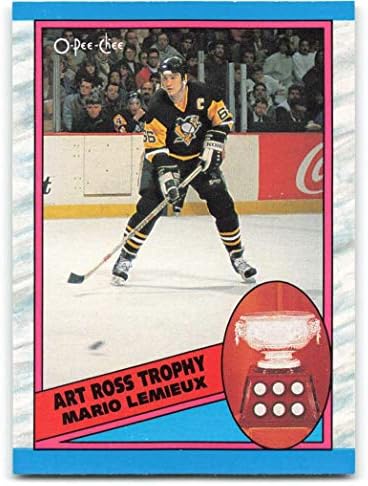 1989-90 O-Pee-Chee 319 Mario Lemieux Pittsburgh Penguins NHL хокеј картичка NM-MT