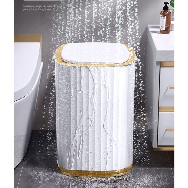 CXDTBH Испорака Паметен Сензор Корпа За Отпадоци Кујна Бања Тоалет Ѓубре Може Најдобро Автоматска Индукција Водоотпорна Канта Со Капак