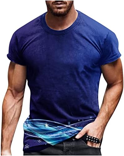 Модни 3Д маици за печатење за мажи смешни графички маички кратки ракави обични маички летни основни маици улична облека