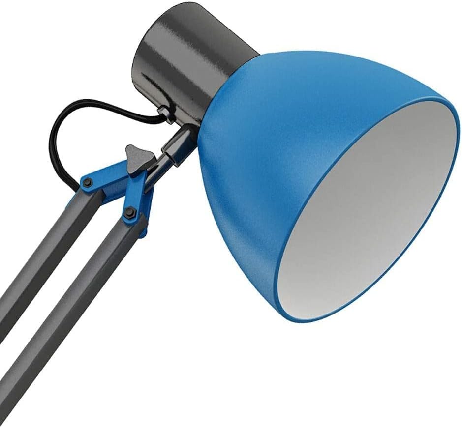 LED ламба за маса во кревет E27 Класичен креативен клип за преклопување замав со долга маса за рака, ламба метална апс за заштеда