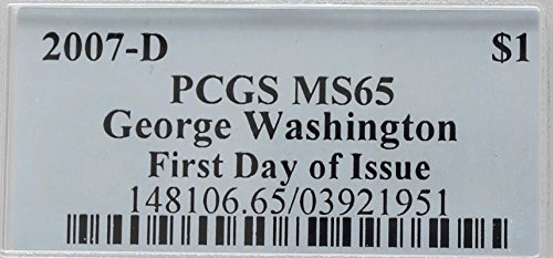2007 претседателски $1 PCGS MS65