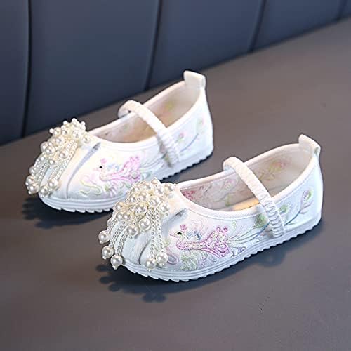 Девојки со дно извезени сандали модерни костуми за деца известуваат деца извезени чевли во затворено дете