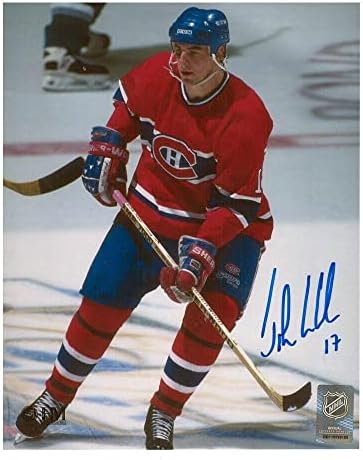 Leон Леклер го потпиша Монтреал Канадиенс 8 x 10 Фото - 70066 - Автограмирани фотографии од НХЛ