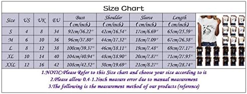 Дами Лето Блузи Кратки Ракави Глуварче Графички Обични Маици Лабава Екипажот Пуловер Маици Туники