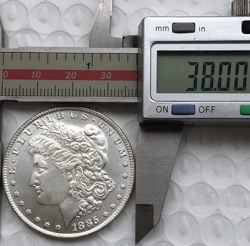 1882 Верзија На Американската Монета Морган Сребрен Долар Месинг Сребрена Позлатена Антички Ракотворби Странски Комеморативни Монети