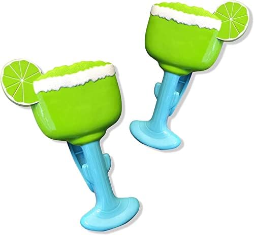 4 сет 2x лимон зелена чаша / 2x ананас плажа за крпи клипови џамбо големина за стол на плажа, внатрешен двор за крстарење плажа, додатоци