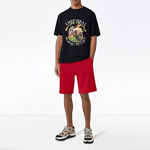 Mens 2 Piece Lounge Tracksuit поставува кратки кошули со вратот, панталони ракави мажи модни 2 парчиња поставуваат спортски лето