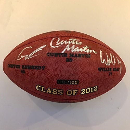Сала на славните Класа од 2012 година потпишан NFL Wilson Football 6 потписи JSA COA - Автограмски фудбали