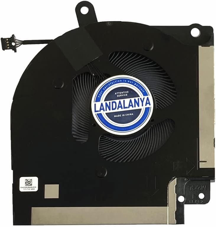 Landalanya Replacement New Laptop CPU and GPU Cooling Fan for DELL Alienware X17 X17 R1 X17R1 CN-0X63JW CN-09DNWT EG50061S1-1C050-S9A