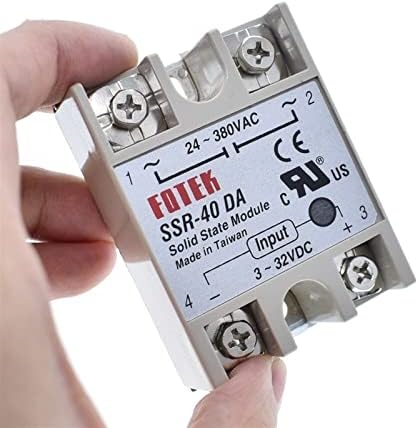 Hiigh 1PCS Solid State Relay SSR-10DA SSR-25DA SSR-40DA SSR-50DA 10A 25A 40A 50A всушност 3-32V DC до 24-380V AC SSR 10DA 25DA