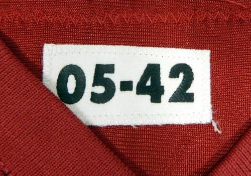 2005 Сан Франциско 49ерс Хансон #27 Игра Издадени Црвениот Дрес 42 ДП30896-Непотпишан Нфл Игра Користи Дресови