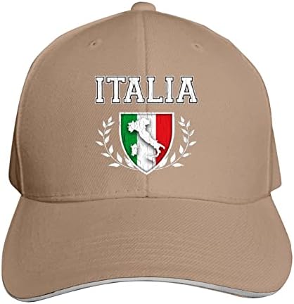 Италија Италија Италијанско Знаме Прилагодлива Сендвич Капа Бејзбол Капа Тато Капа Каскет Шапка