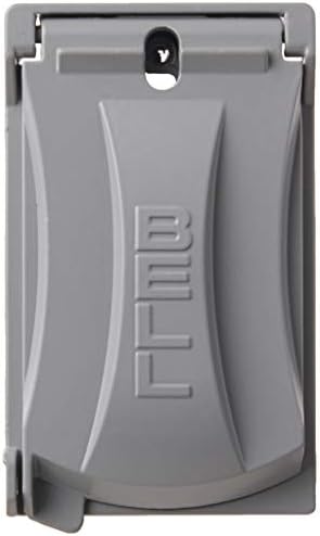 Taymac MX3200 Raynguard Extraultur Duty Metal Metalproof In-Use Cover, 1-Gang, Grey & Hubbell Bell MX1050S Едно-банда водоотпорен Тешки Универзален Флип Покрив сив финиш