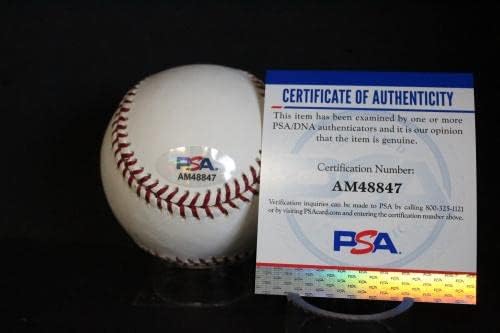 Макс Ланиер потпиша бејзбол автограм автограм автограм PSA/DNA AM48847 - Автограмирани бејзбол