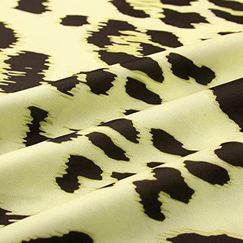 Женски T Зима Леопард Печатење Со Леопард Маица Дуксери Блузи За Жени Мода Трендовски