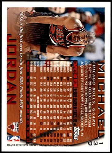 1996 Топс # 139 Мајкл Jordanордан Чикаго Булс НМ/МТ Булс УНЦ