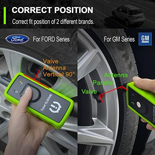 Алатка за ресетирање на гуми 2in1 TPMS за GM и Ford Super EL50448 Алатка за ресетирање на гуми + Универзален гас може да избрка