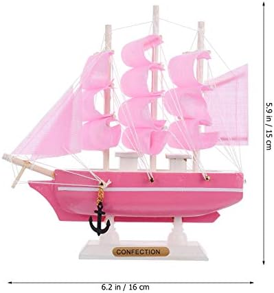 Clispeed Божиќни украси дрвени едриличари модел наутички брод пловечки брод модел медитерански стил плажа морска тема декорација