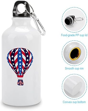 Американско знаме со топол воздух балон спортови шишиња со вода вакуум изолирани алуминиум еднократно со капаци за кригла за кампување велосипед велосипед