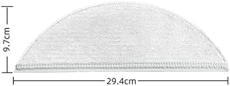Leefasy 5 парчиња влошки за лепење целосни микрофибер лесни за инсталирање на крпа заменливи вакуумски делови за чистење на вакуум за R1 подни чистач дома, бело