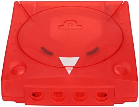 Конзола за игри DC проucирен случај, за Sega Dreamcast DC Transucter Case Retro Video Game Конзола Конзола за заштитна куќичка Школка проucирна црвена боја