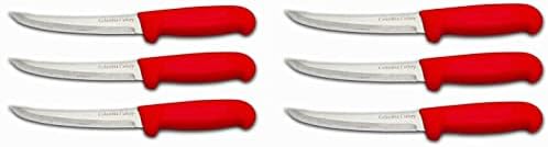 Колумбија Прибор за Јадење 6 во. Црвена Коска / Филе Нож-Криви &засилувач; Цврсти