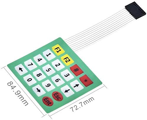 ZYM119 1 x 4 4 4 тастатура на матрицата на матрицата 4 12 16 20 клуч 1x4 3x4 4x4 4 5 тастатура за прекинувач на мембрана за табла за коло