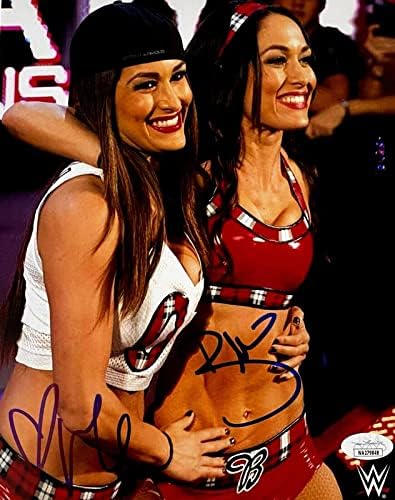 WWE Ексклузивни Бела Близнаците Бри и Ники потпишаа 8x10 Фото ЈСА автентична #5 - Фотографии за автограми во борење