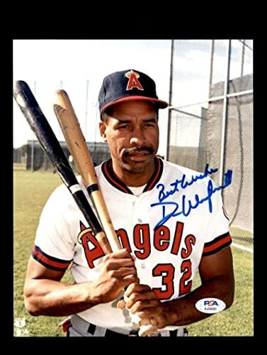 Дејв Винфилд ПСА ДНК Коа потпиша 8x10 Фото Ангели Автограм - Автограмирани фотографии од MLB