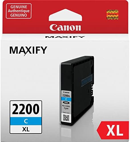 Канон PGI-2200 3 Мулти пакет во боја компатибилен со IB4120, MB5120, MB5420, IB4020, MB5020, MB5320 & Ink Maxify PGI-2200 XL Cyan Pigment Ink резервоарот