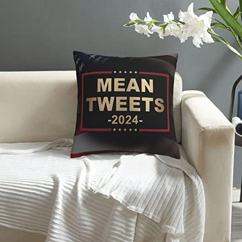 Средни твитови 2024 мека удобна двојна еднострана кадифен перница со силна домашна практичност 18 x 18 во