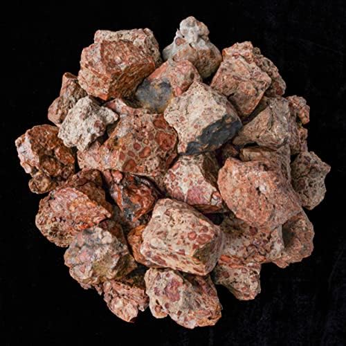 Crocon 1lb астероид asаспер груб најголемиот дел од природен камен суров скапоцен камен Tumbling Cabbing Polishing Gem Mining Chakra Balancing Reiki Healing Good Hup Home Office Decor