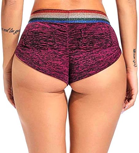 Yofit Booty Shorts за жени секси лигави задникот, измешани шорцеви од твик, Daisy Dukes Симпатична атлетска шорцеви