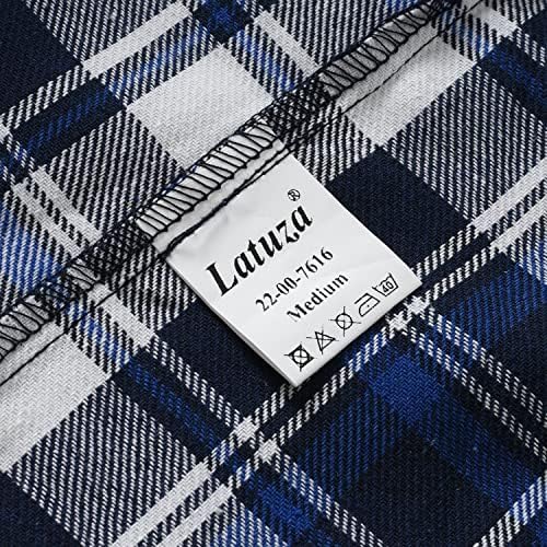Облека за машка памучна фланела од Латуза
