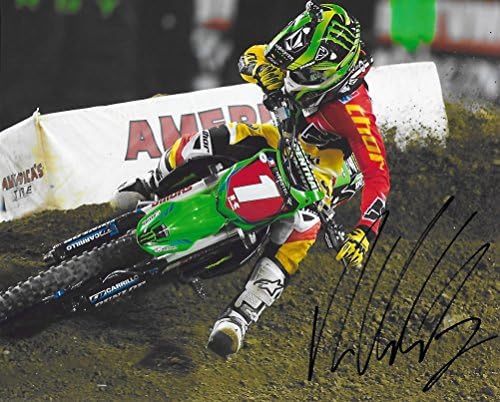 Ryan Villopoto, Supercross, Motocross, Freestyle Motocross, потпишан, автограмирана, 8x10 фотографија, COA со докажана фотографија за потпишување на Рајан ќе биде вклучена`