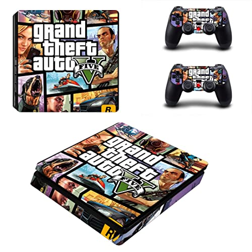 За PS5 Disc - Game Grand GTA Theft и Auto PS4 или PS5 налепница за кожа за PlayStation 4 или 5 конзола и контролори Декал Винил ДУЦ -5852