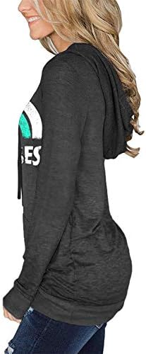 Kissmoda женски пуловер џемпери за џуџиња со качулки со тонични блузи од вратот на врвови кошули Туника блуза