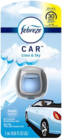 Феврузе автомобилски вентилатор клипови освежувач на воздухот и елиминатор на мирис сина 0,06 fl oz