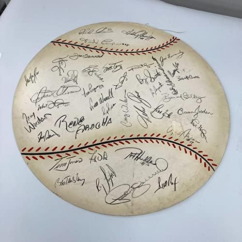 1991 година Сент Луис кардинали потпиша голем дисплеј во бејзбол 24x24 - автограмирани бејзбол