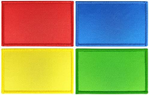 JBCD 4 пакет цврсто црвено жолто и зелено знаме лепенка чиста знамиња во боја тактичка лепенка на гордоста на знамето за облека за лепенка