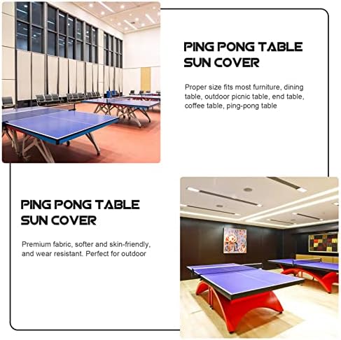 Yarnow мебел на отворено, тенис на отворено маса 2 парчиња Понг -маса покрива тенис табела за понг маса за дожд, за покривање на маса, тенис