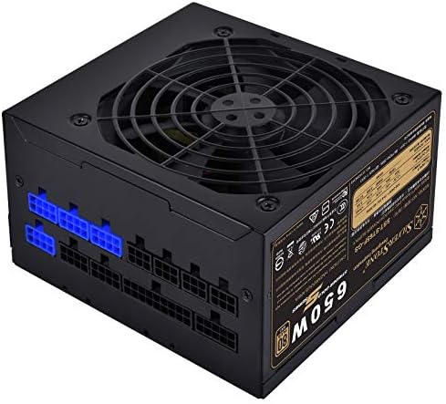 Технологија на Силверстон 650W Компјутерско напојување PSU целосно модуларен со 80 плус злато и 140мм дизајн на електрична енергија