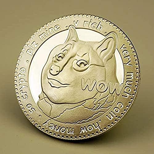 Комеморативна Колекција На Монети-Dogecoin Doge | До Месечината Cryptocurrency Виртуелна Валута | Позлатени И Сребрени-Позлатени Предизвик