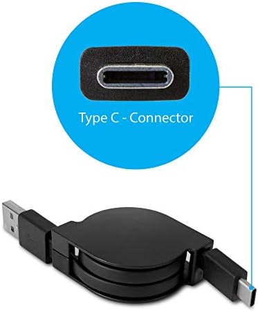 BoxWave Кабел Компатибилен Со Yosatoo Android Таблет За Деца Y101-miniSync-USB-a ДО USB Тип-C, Кабел за Повлекување-USB-a ДО USB Тип-C