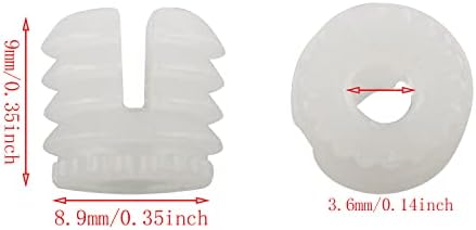 Е-извонредни 20 парчиња Пластични Штипки Вметнува Приклучок За Проширување на Шарките со Завртки За Монтирање За Шарки
