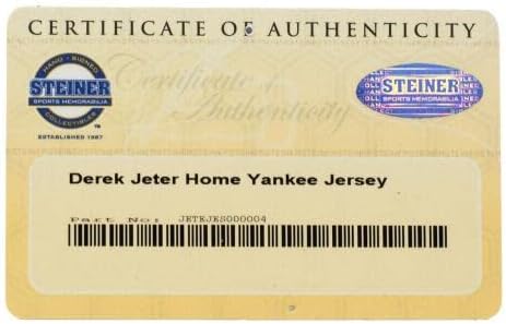 Дерек Џетер Потпиша Њујорк Јенкис Величествен Автентичен Бејзбол Дрес Штајнер-Автограмирани Дресови НА МЛБ
